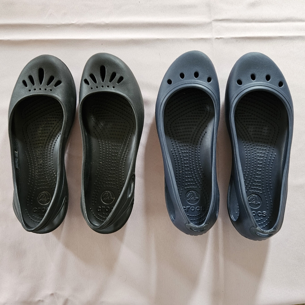 Black Crocs Slip-On Shoes